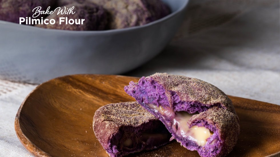 Bake with Pilmico Flour: Ube Cheese Pandesal